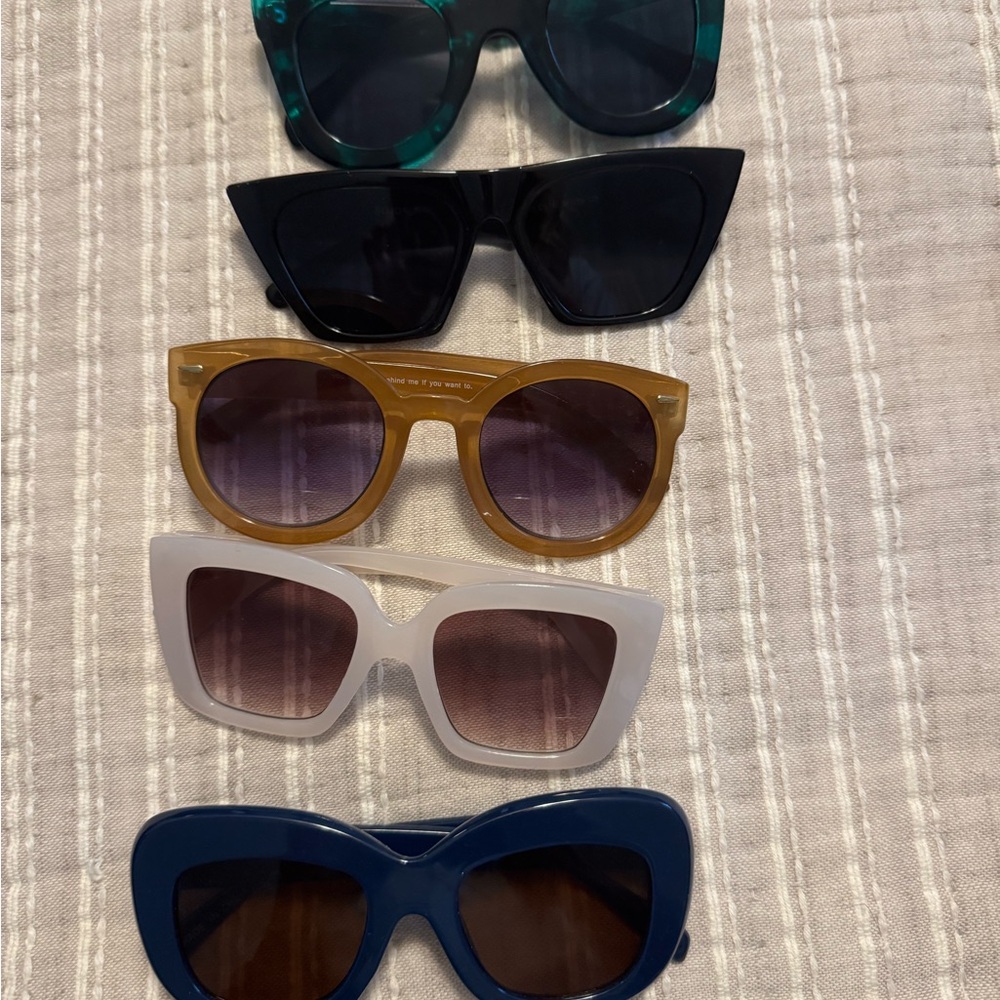 Stylish Women's Sunglasses Set - Multicolor